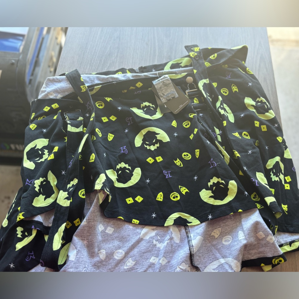 Nightmare before Christmas Skirt Overralls nwt